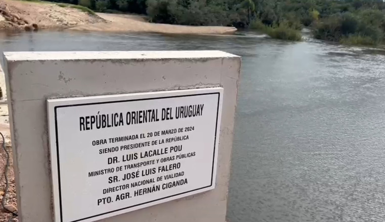 51 millones de pesos fue la inversión realizada en el nuevo puente de “Paso del Gordo” sobre el arroyo “El Cordobes”.