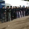 Una policía femenina resultó lesionada en el operativo previsto para el partido Cerro Largo – Nacional en Melo