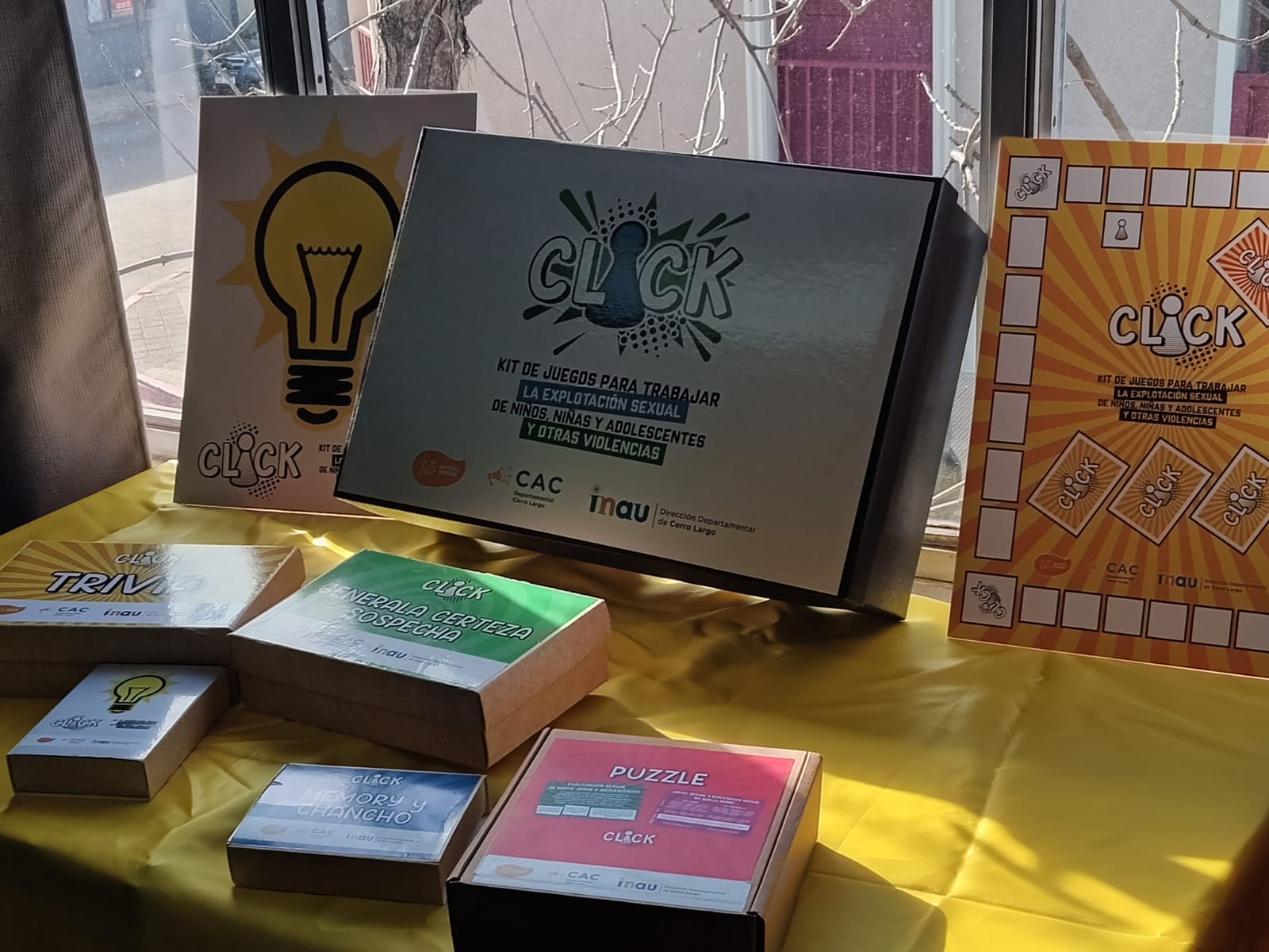 En cuatro juegos y una actividad lúdica consisten las denominadas cajas de herramientas “click” que fueron presentadas para atender casos de explotación sexual