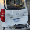 Un accidente con tres vehículos dañados ocurrió ayer en el Taller Municipal