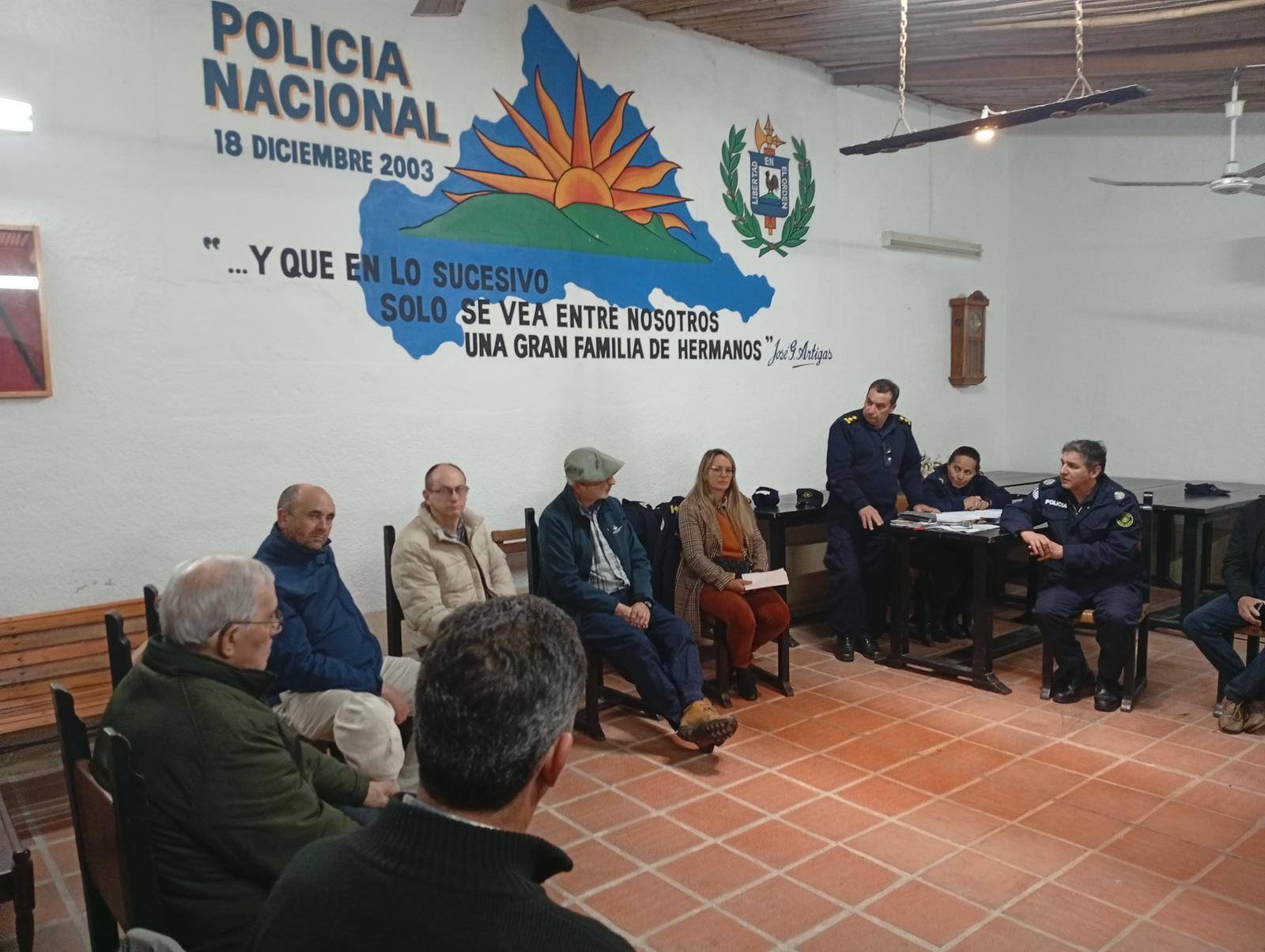 Este jueves se restableció el funcionamiento de la Comisión Honoraria de Seguridad Rural en Cerro Largo