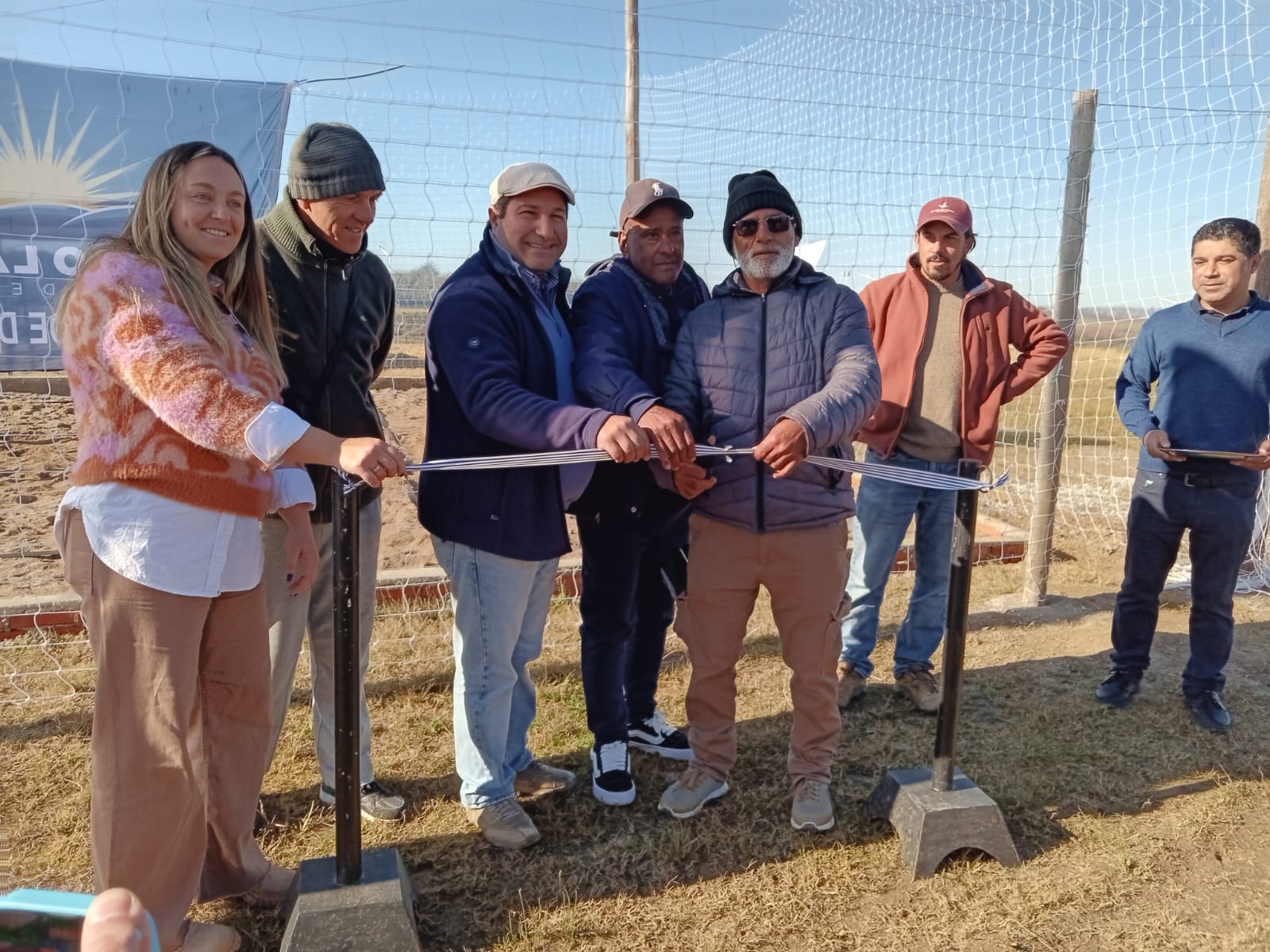 Habilitaron esta mañana la cancha de arena construida por la Intendencia Departamental