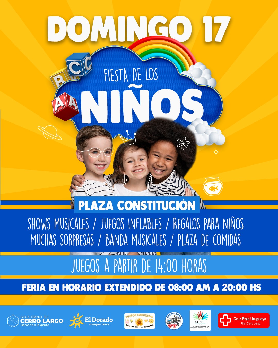 Diversas actividades se organizan este fin de semana en Melo por el Día del Niño