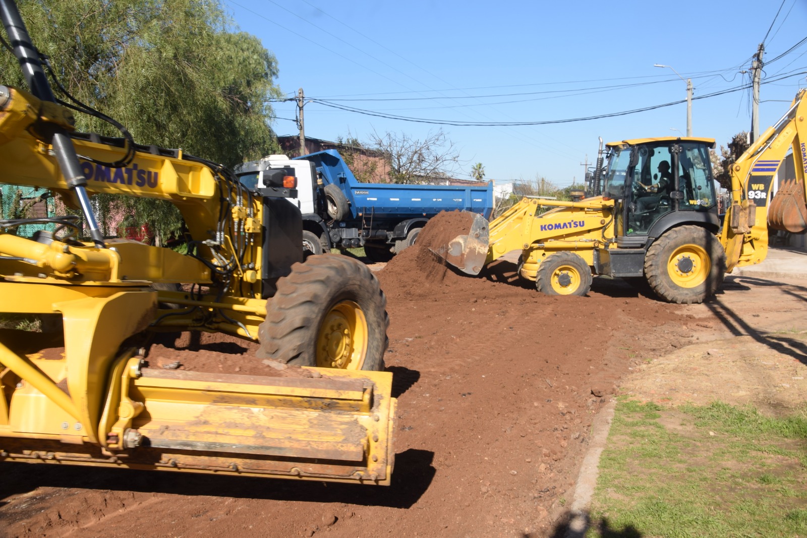La Dirección General de Obras de la Intendencia trabaja en los barrios Arpí y Murguía