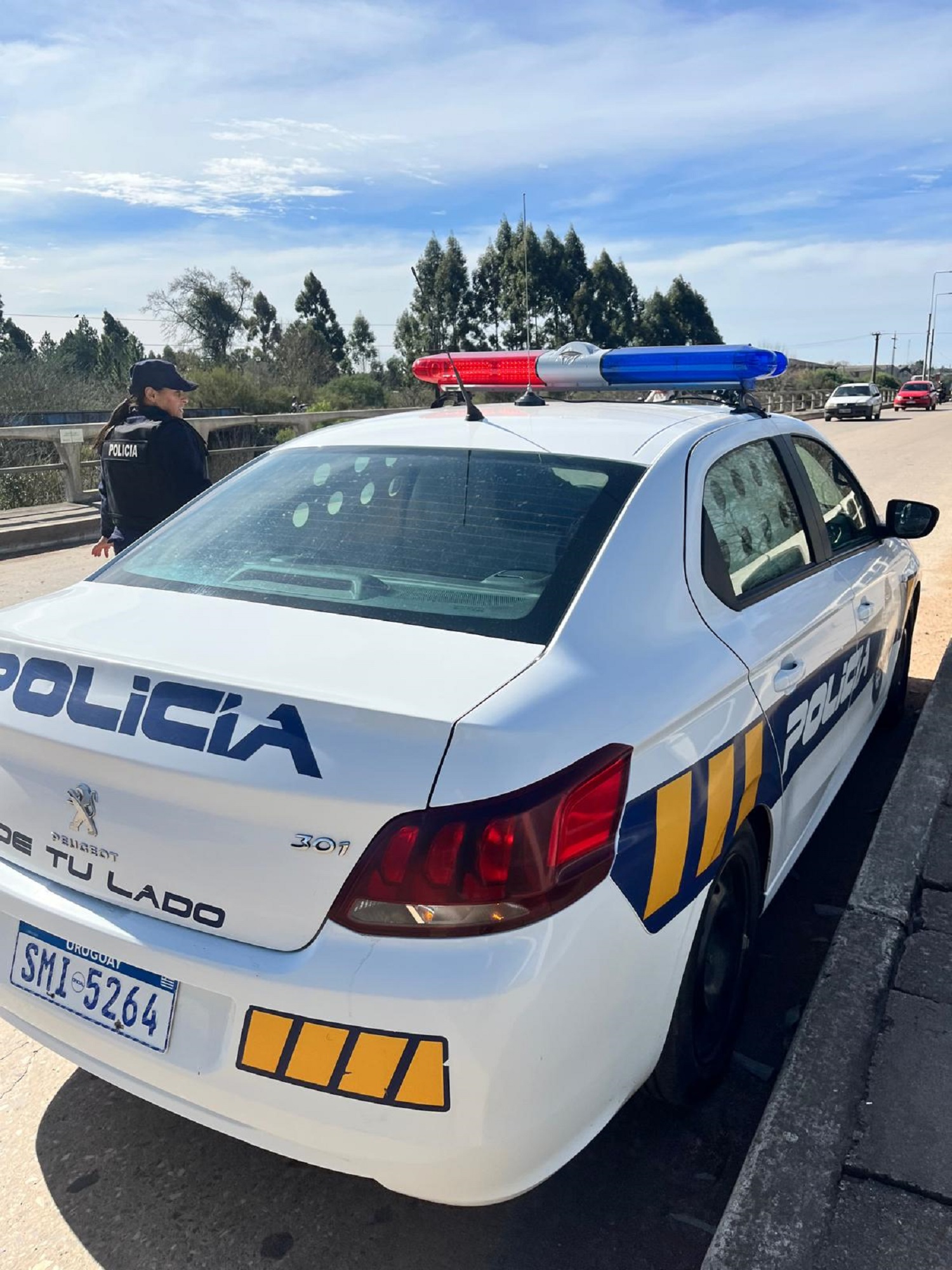 Una mujer evitó un intento de suicidio en el Puente Carretero de Melo