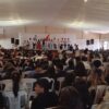 A sala repleta, se está desarrollando el 4to encuentro regional de coros de Secundaria
