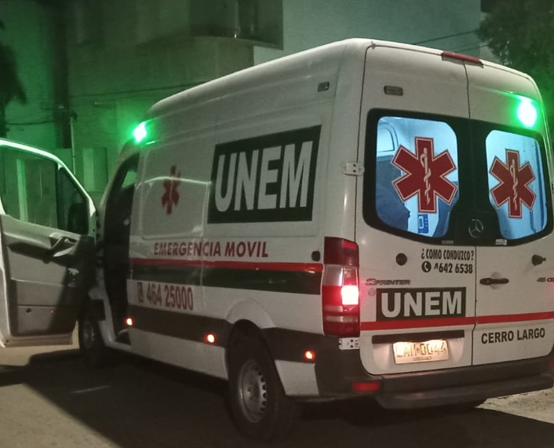 Un ciclista adolescente está grave tras siniestro contra camioneta en Melo