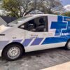 Lesiones de diversa entidad sufrieron los dos ocupantes de una moto que colisionaron con tres equinos en la quinta sección